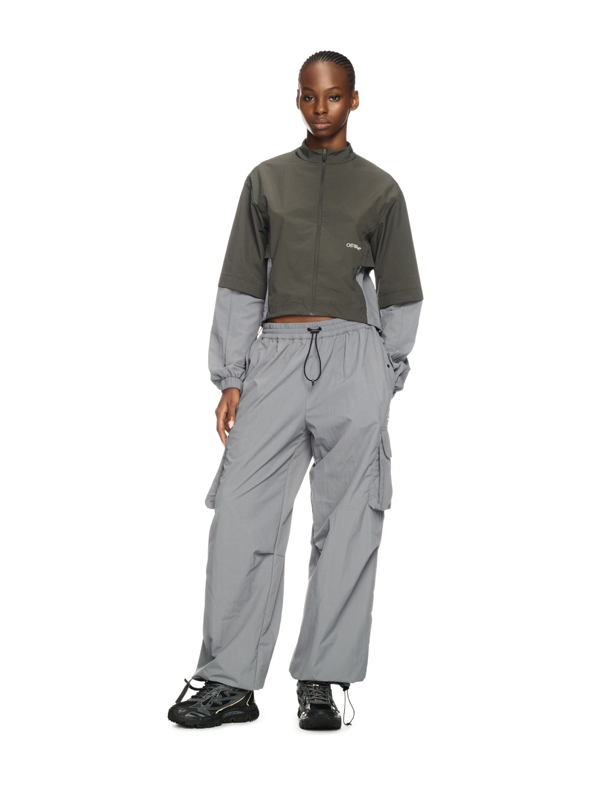 Off-White Off Parachute Nylon Pant Grey