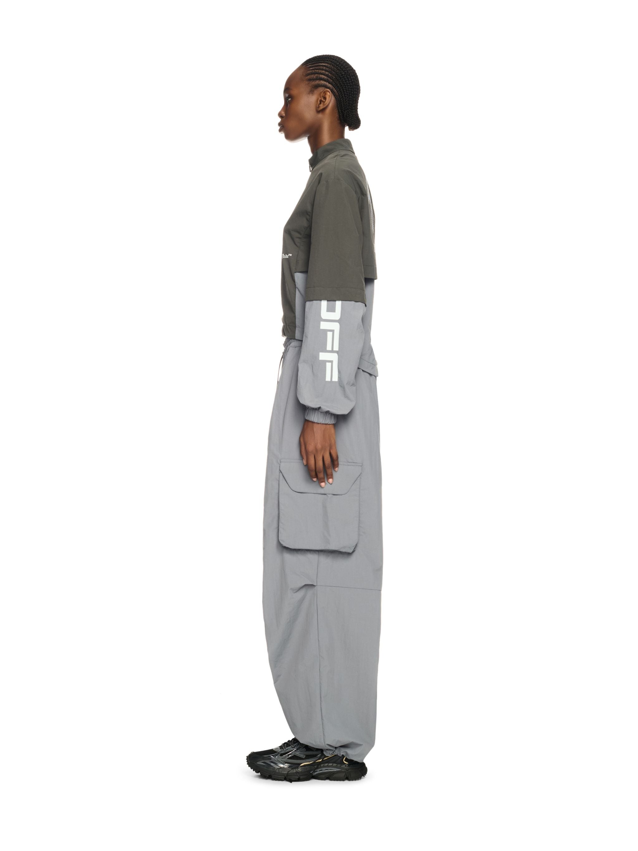 Off-White Off Parachute Nylon Pant Grey