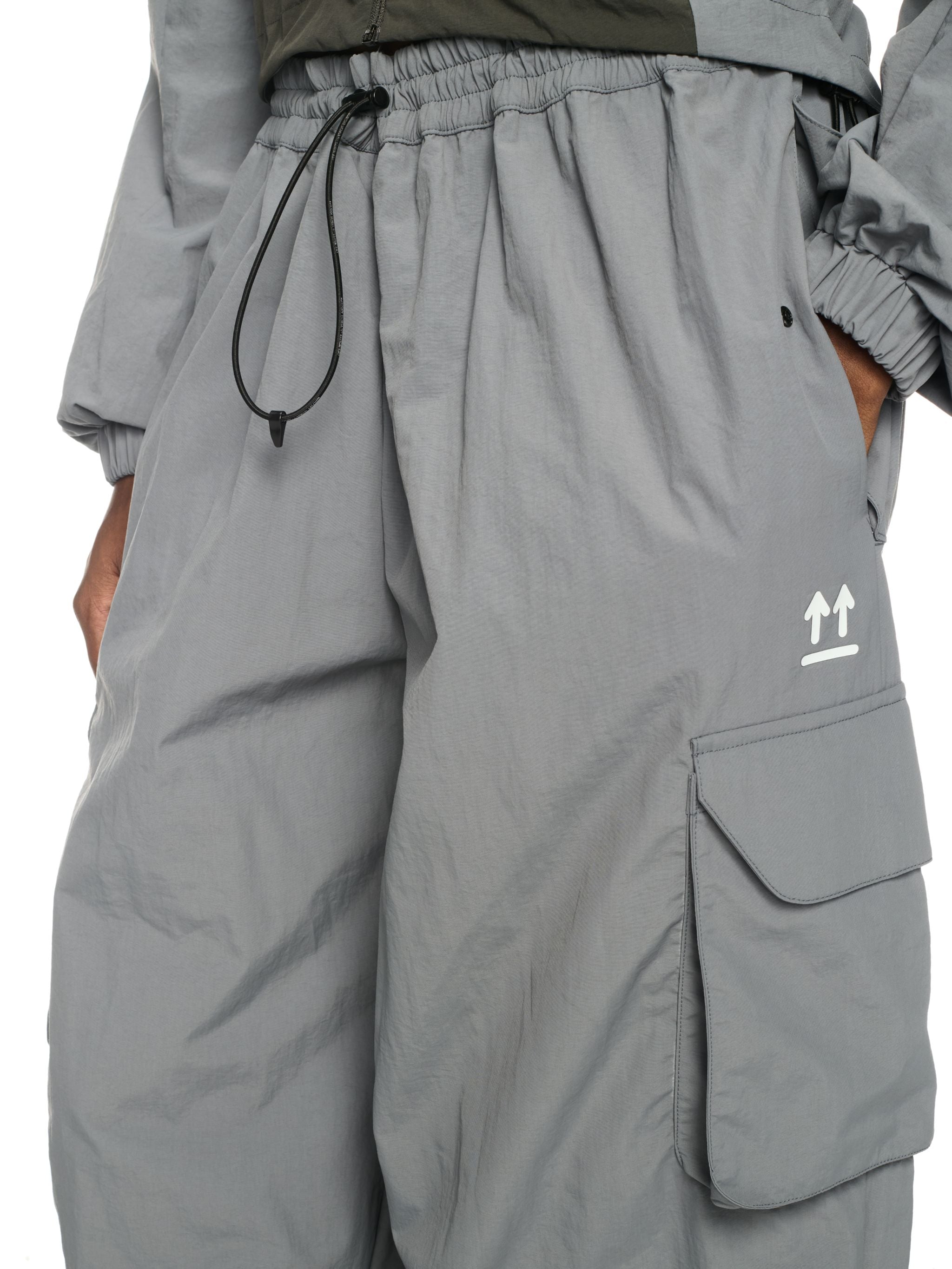 Off-White Off Parachute Nylon Pant Grey