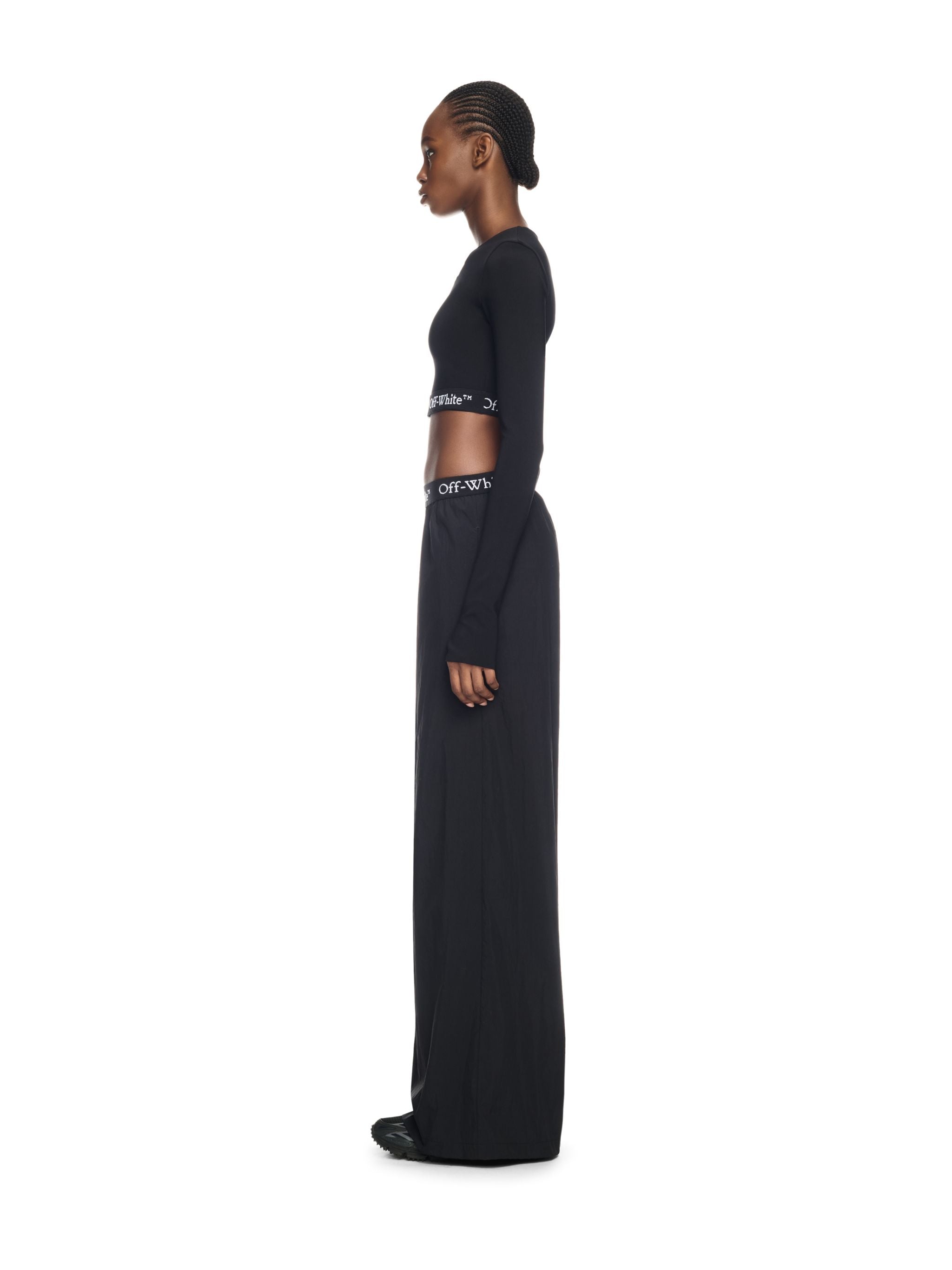 Off-White Logoband Nylon Pant Black