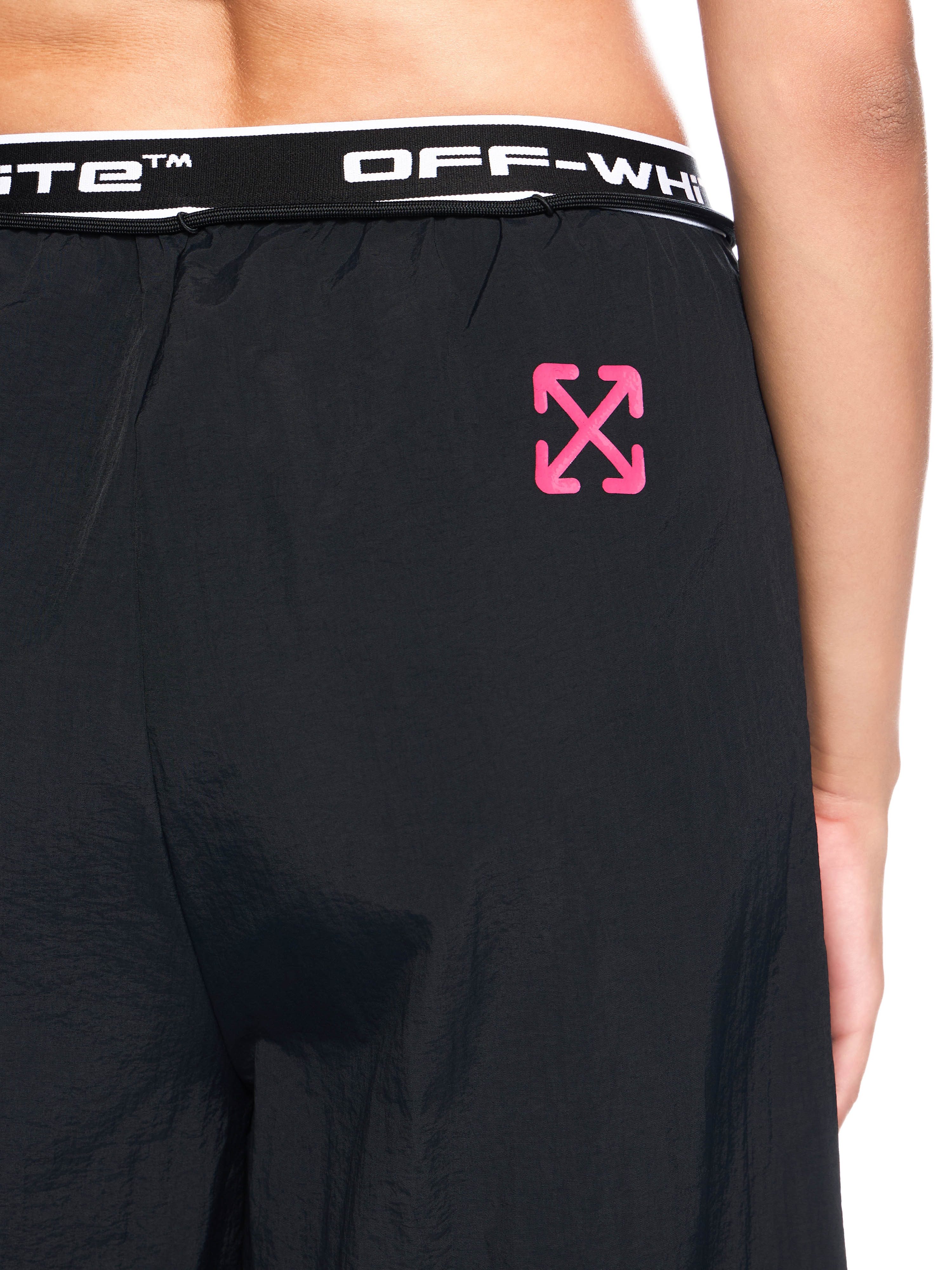 Off-White Logoband Wideleg Pants Black
