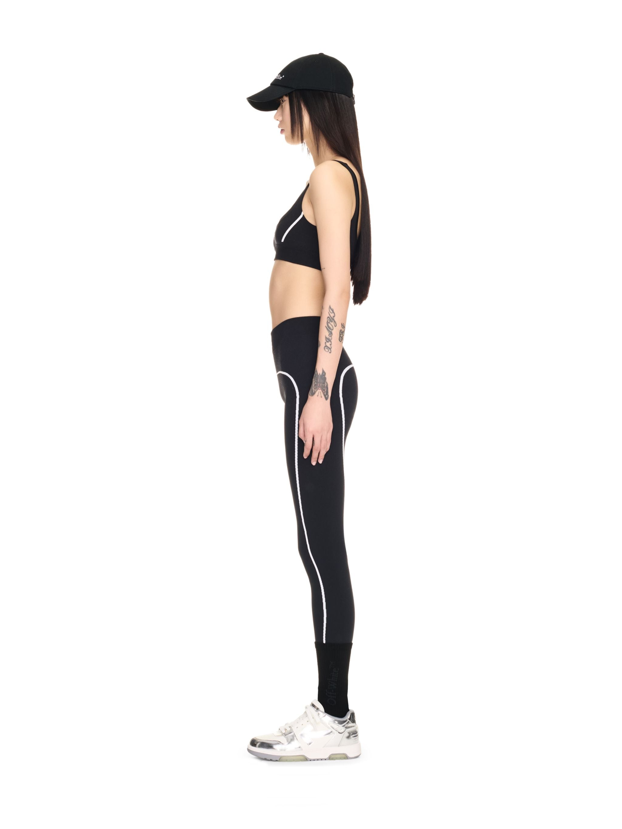 Off-White Black Stamp Seamless Bra