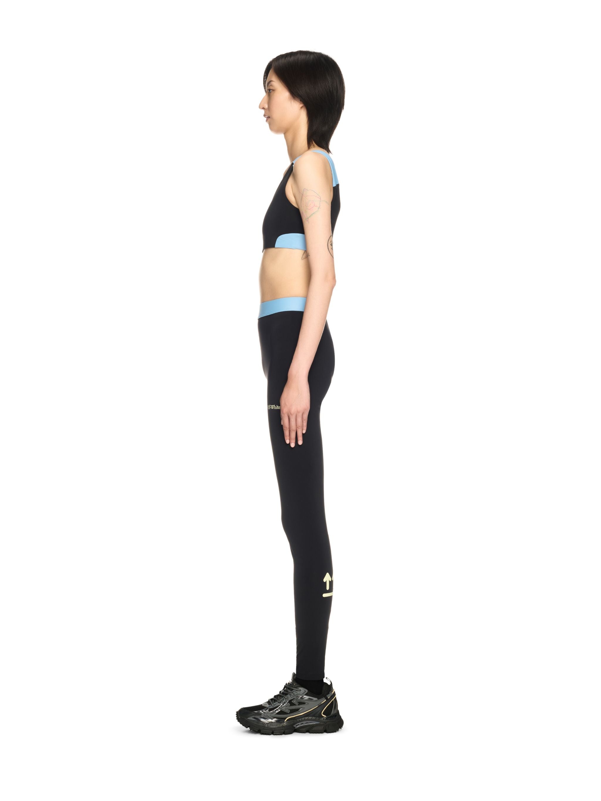 Off-White Color Block Bra Black