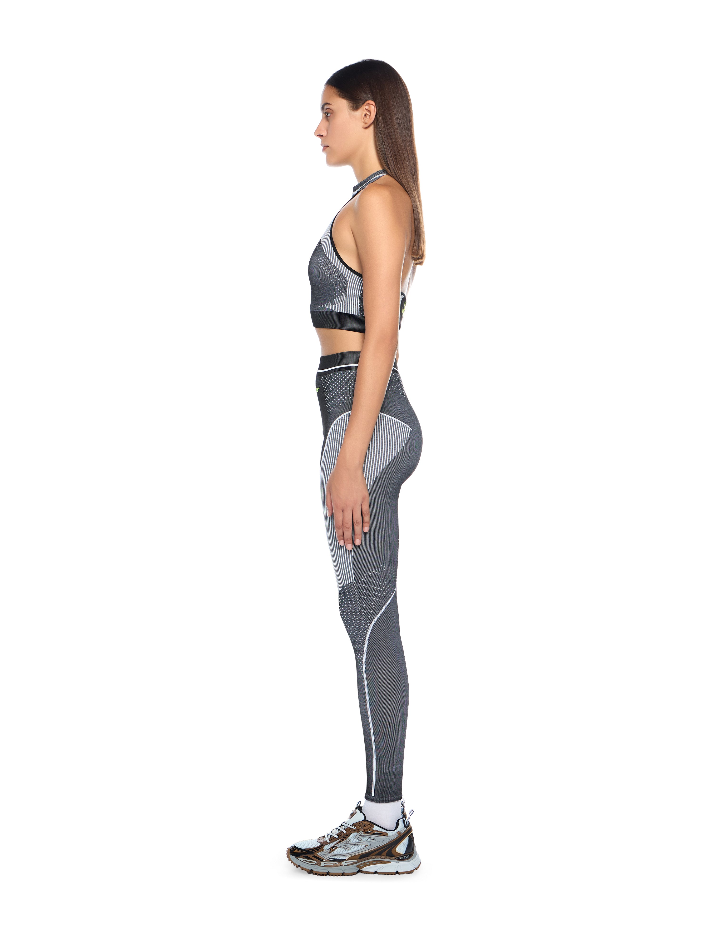 Off-White Race Logo Arrow Seamless Top Black