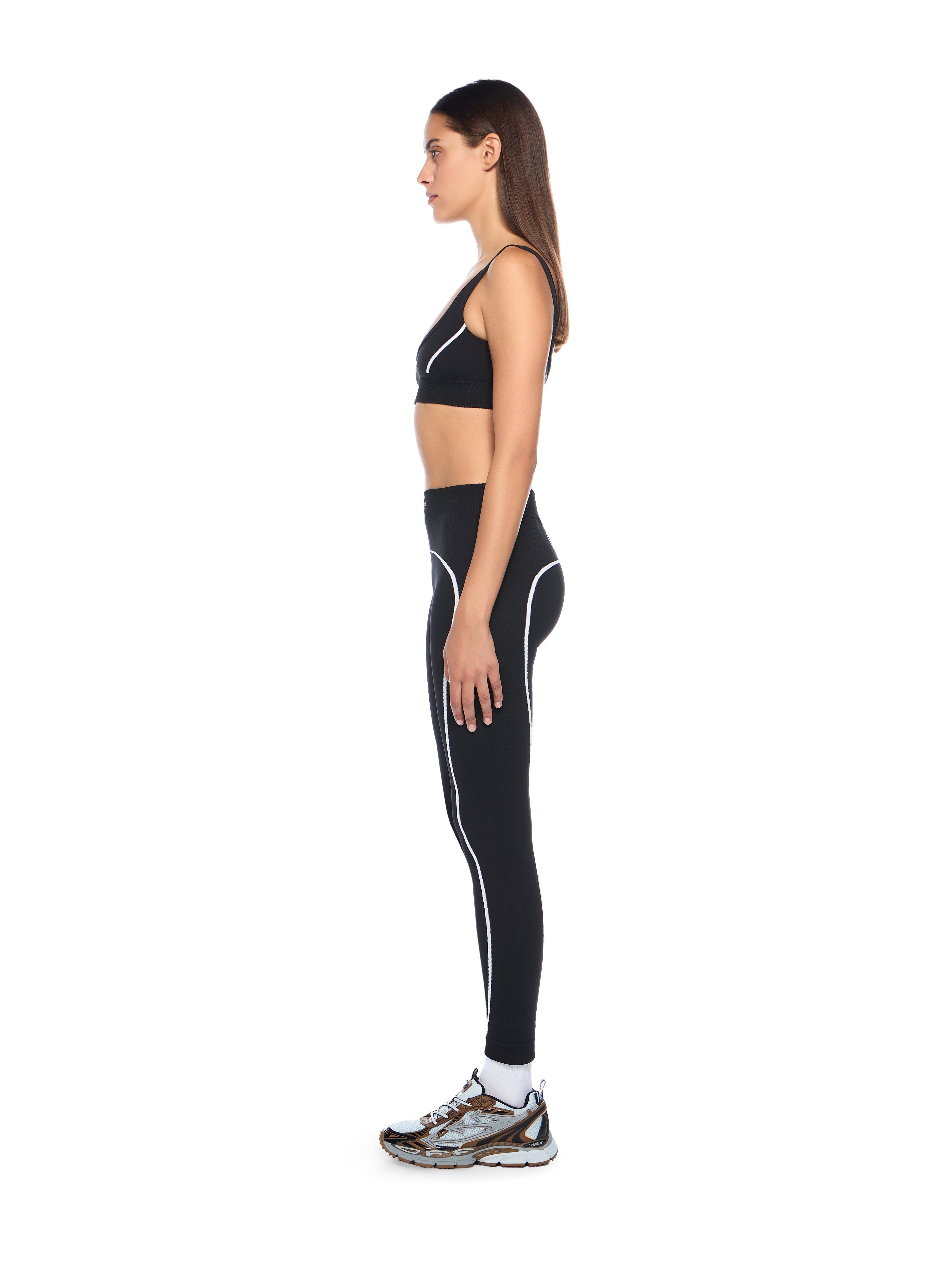 Off-White Off Stamp Seamless Bra Black