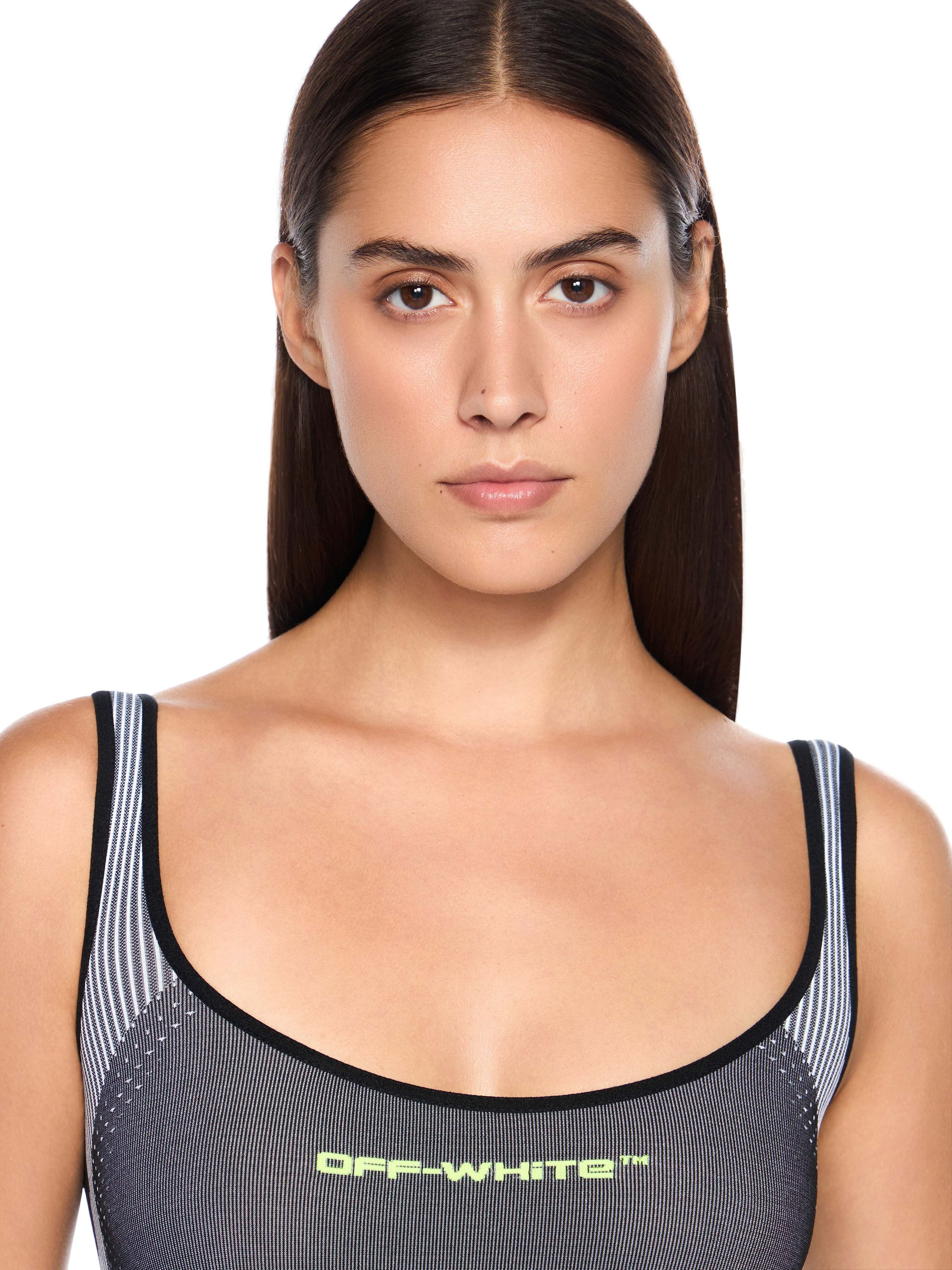 Off-White Race Logo Arrow Seamless Onesie Black