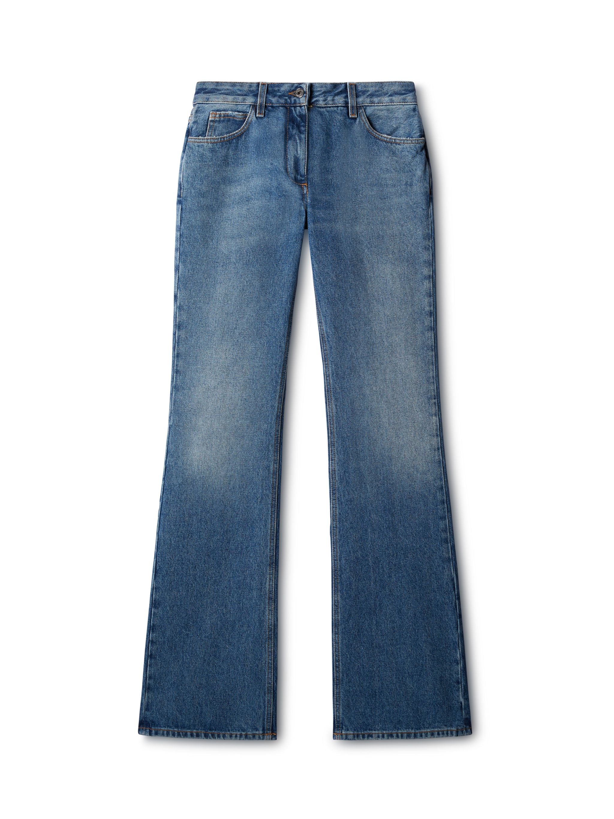 Off-White Slim Flared 5Pkt Pants Blue
