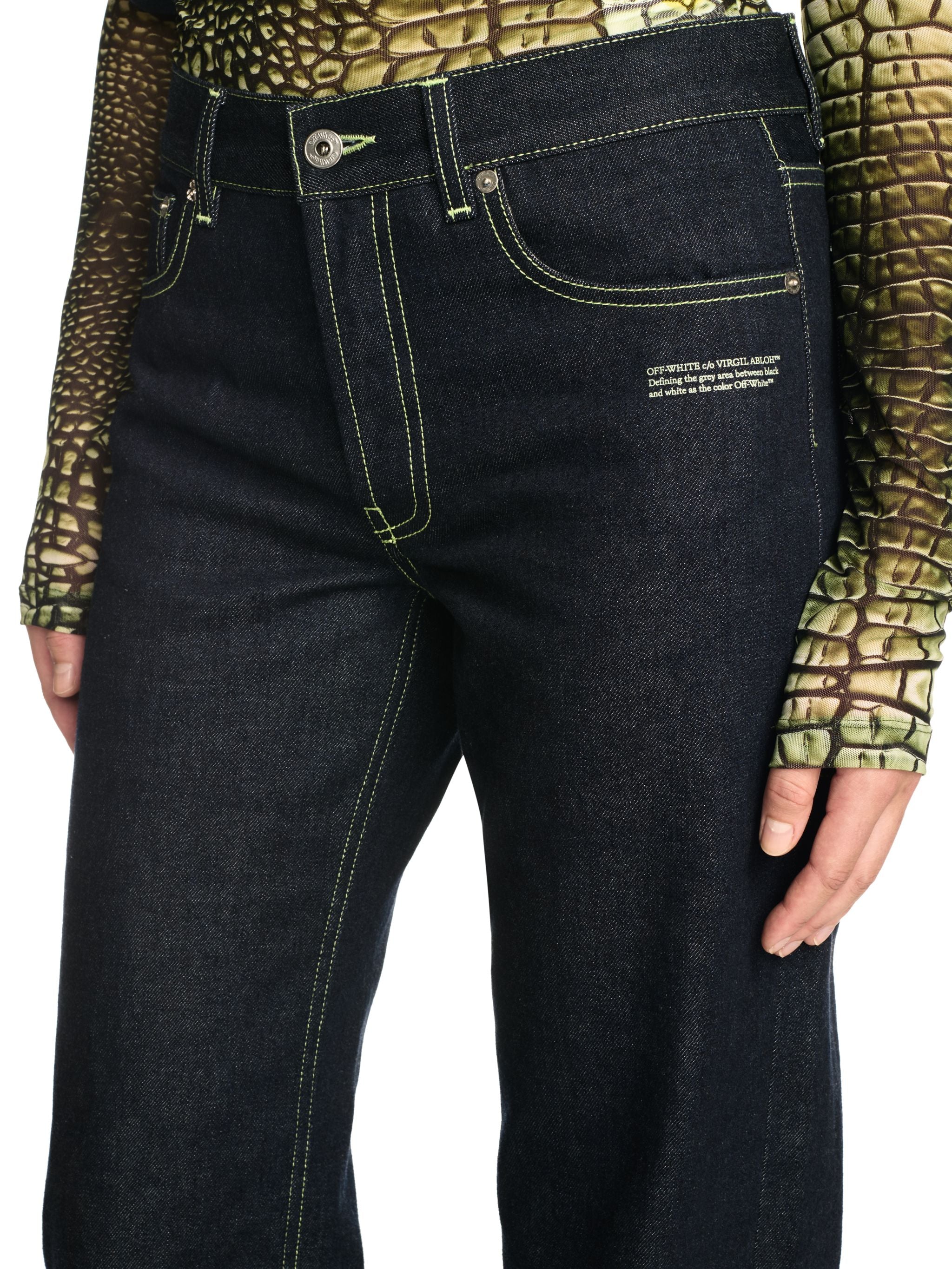 Off-White Denim Susy 5Pkt Pants Blue Neutrals