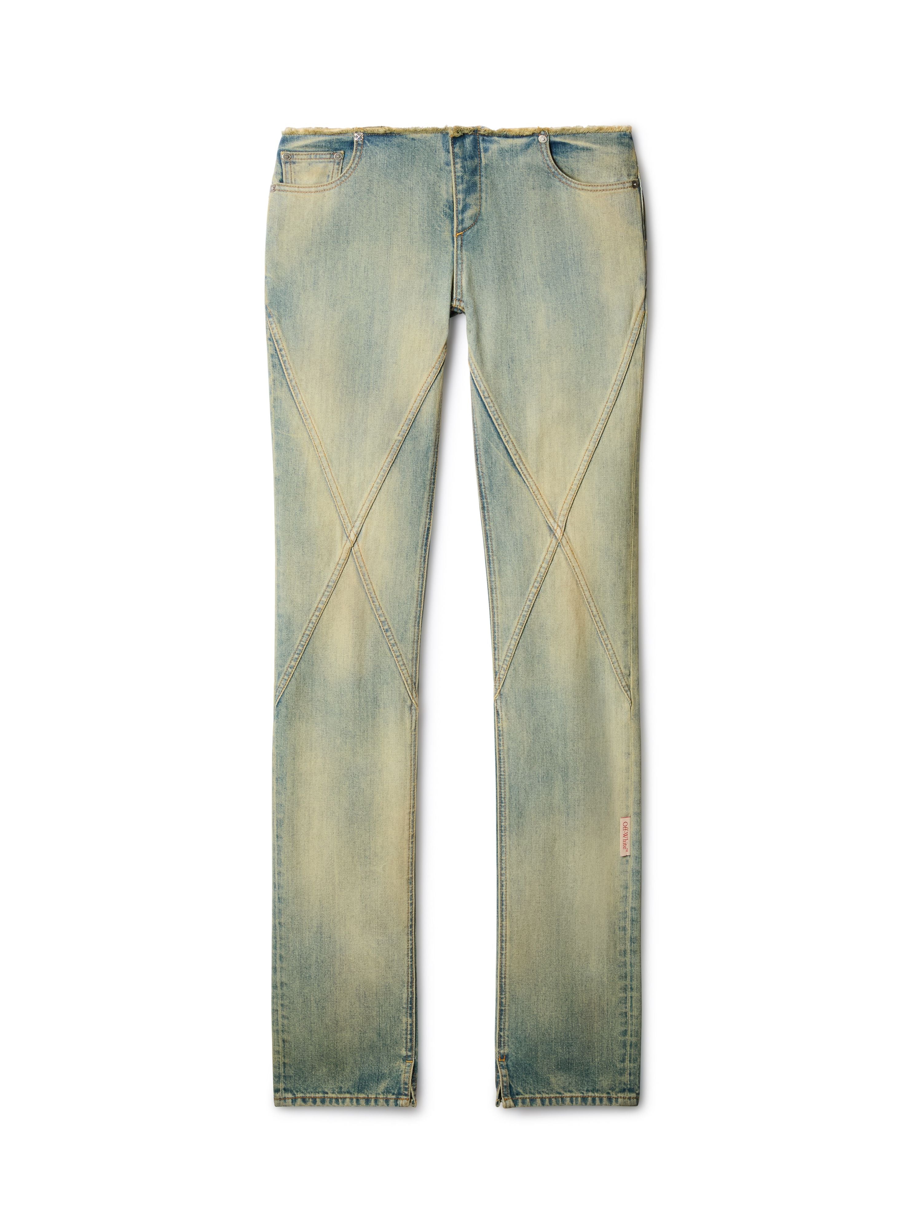 Off-White Denim Low Waist Jane Pant Blue