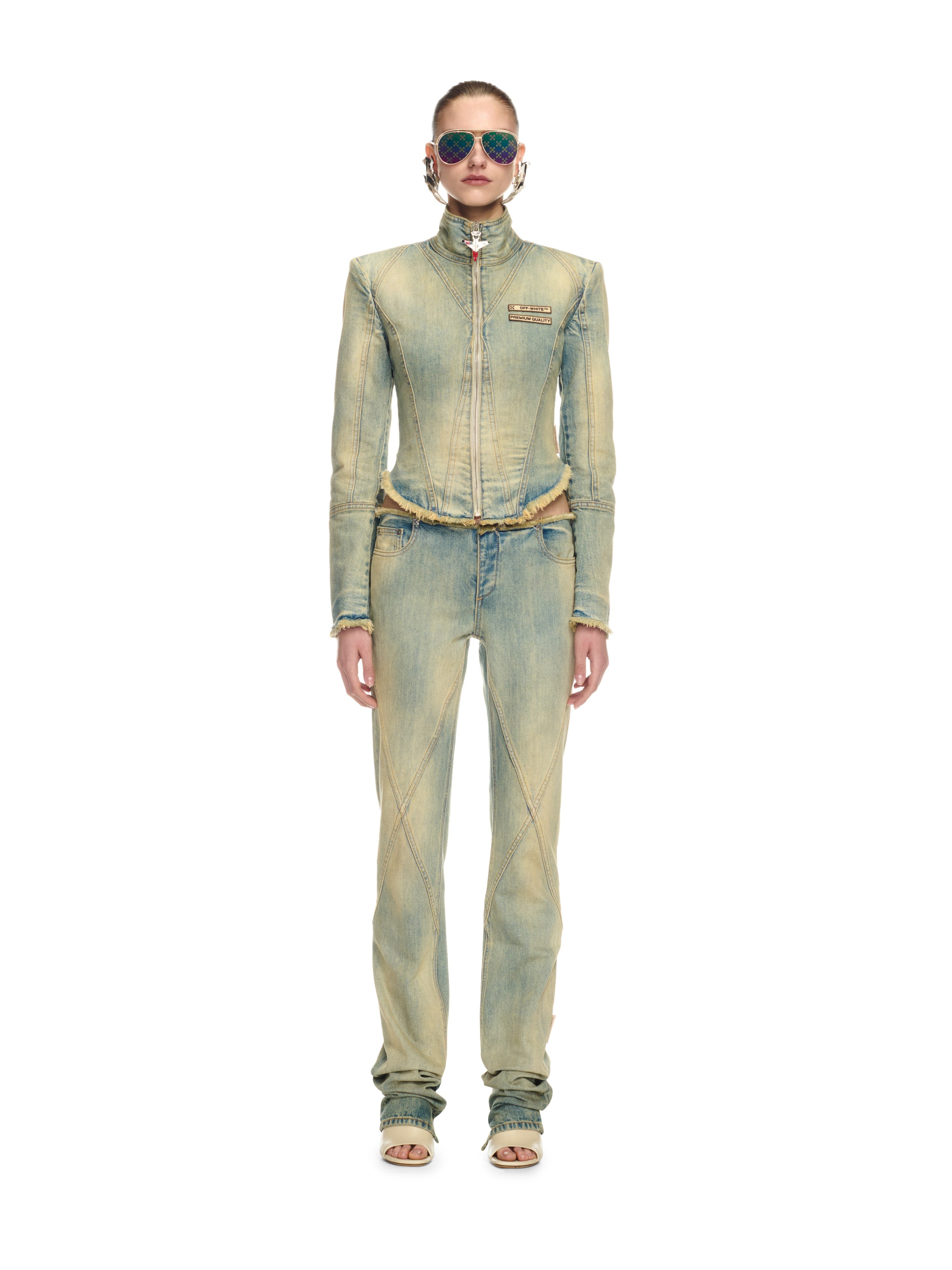 Off-White Denim Low Waist Jane Pant Blue