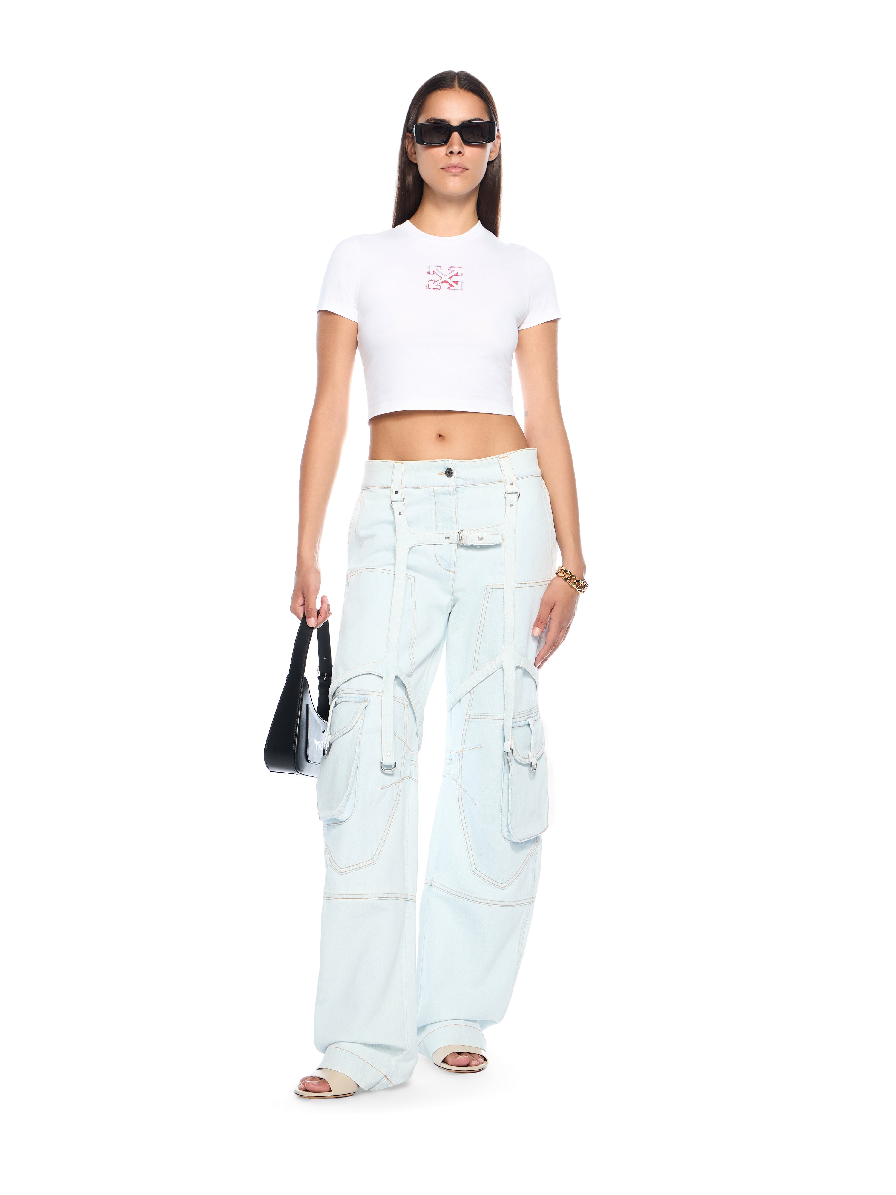 Off-White Cargo Denim Pants None
