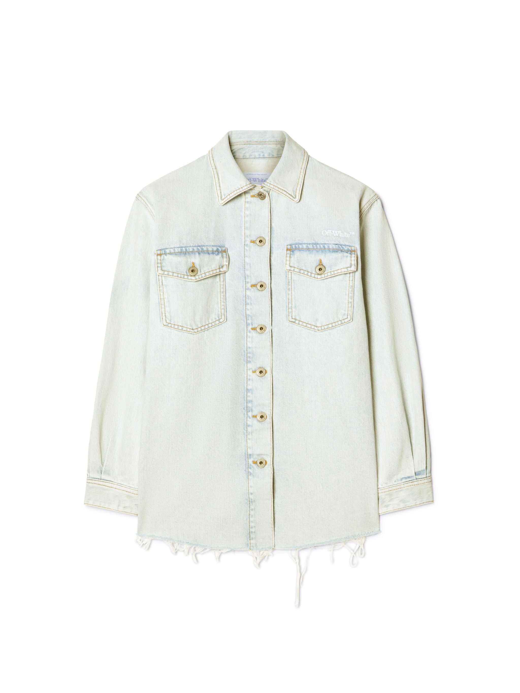 Off-White Fresco Arrow Denim Shirt Jkt Blue