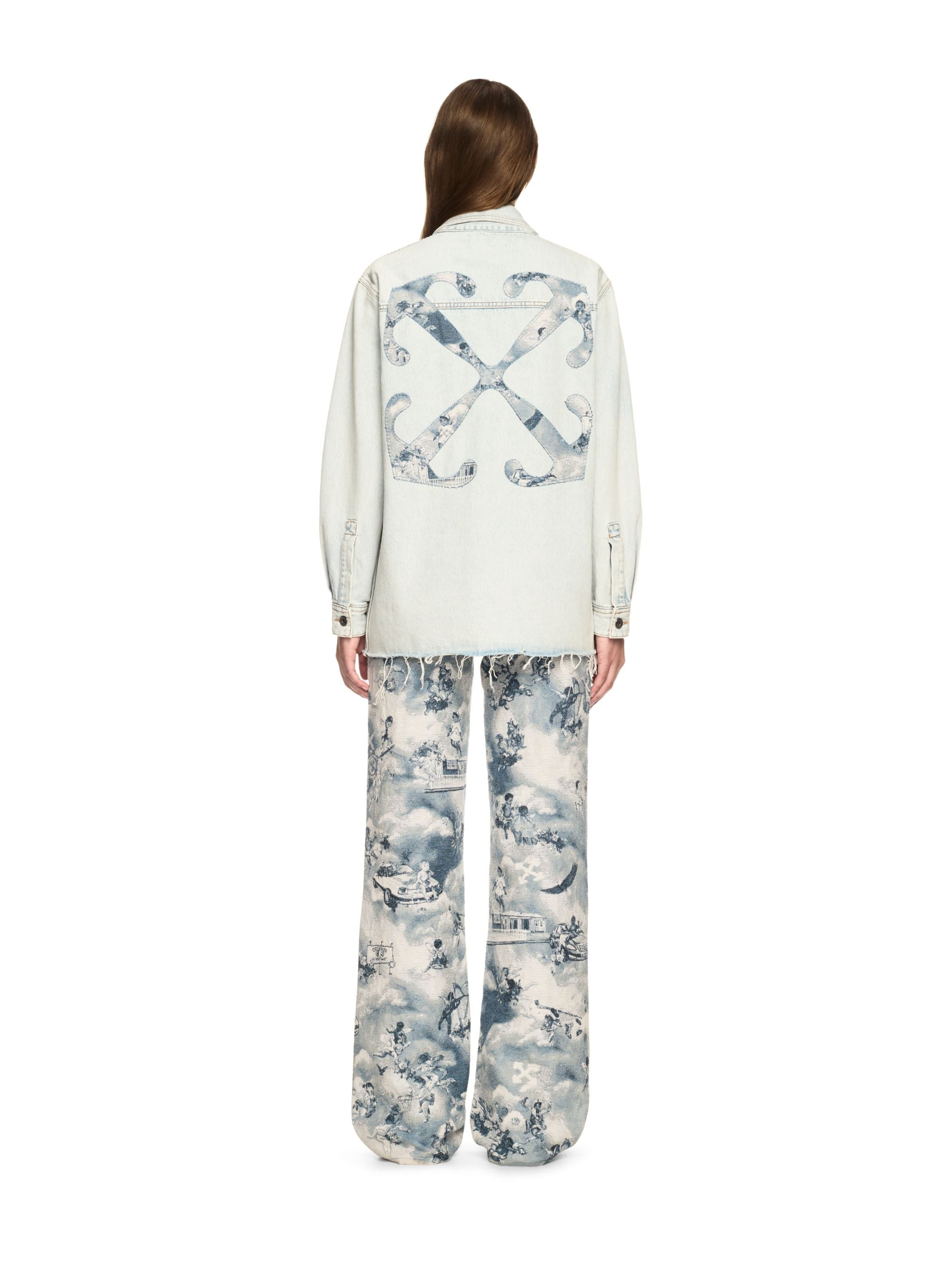 Off-White Fresco Arrow Denim Shirt Jkt Blue