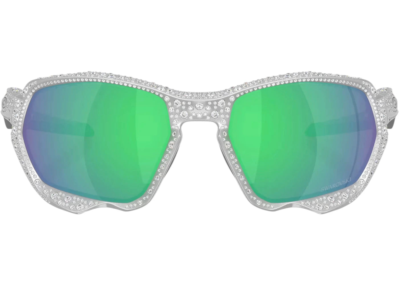 Oakley X Swarovski Plazma Sunglasses Silver