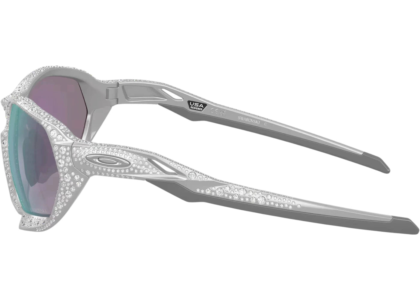 Oakley X Swarovski Plazma Sunglasses Silver