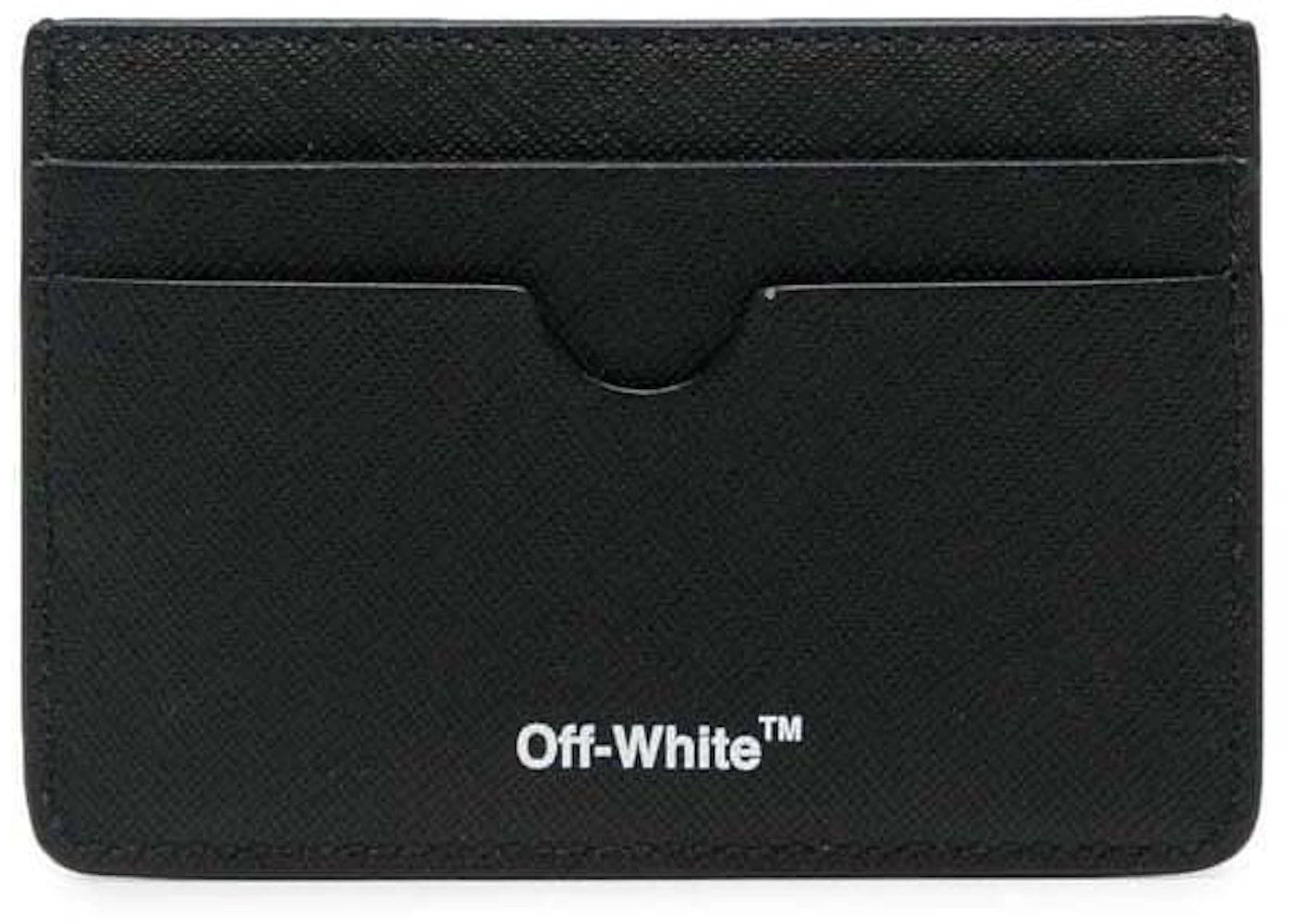 off-white binder card holder black/white