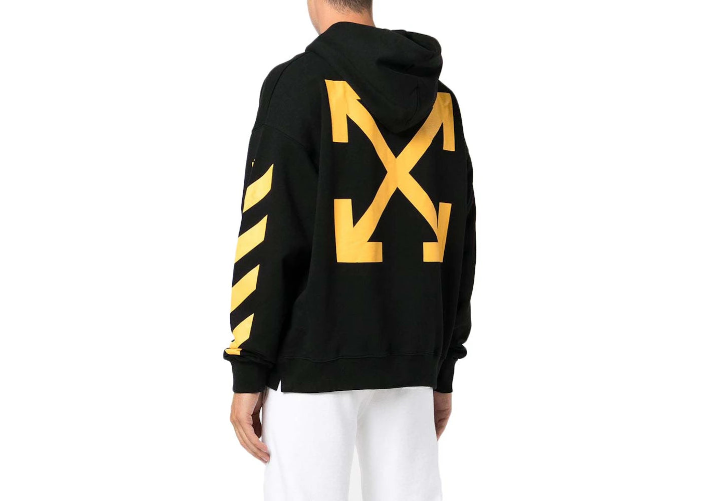 off-white diag arrow carav mercy skate hoodie black/white