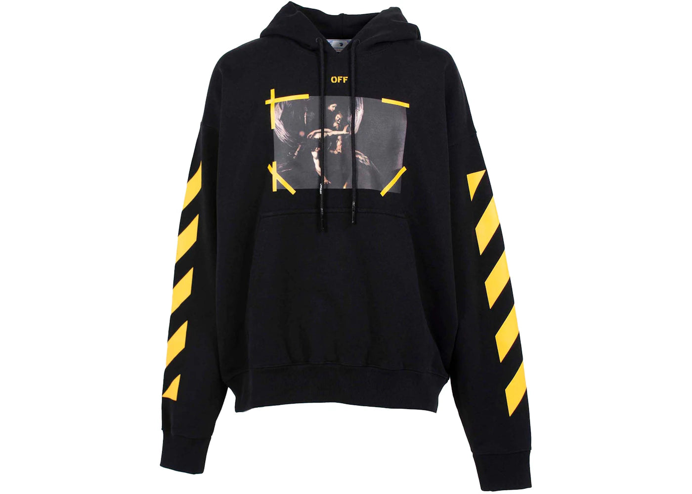 off-white diag arrow carav mercy skate hoodie black/white