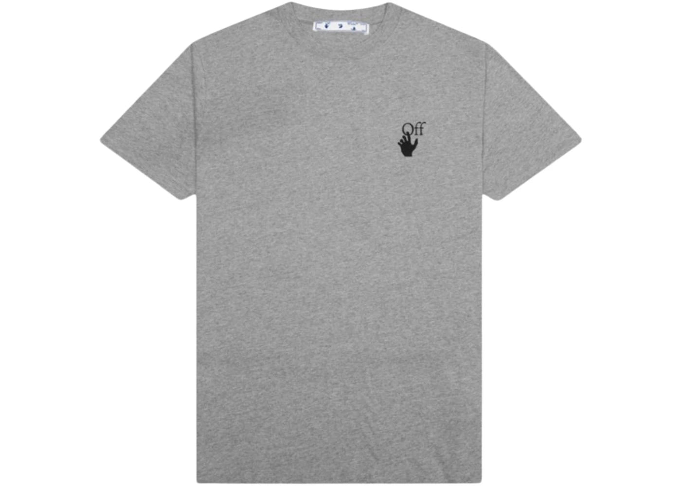 off-white slim fit degrade arrows t-shirt grey/black