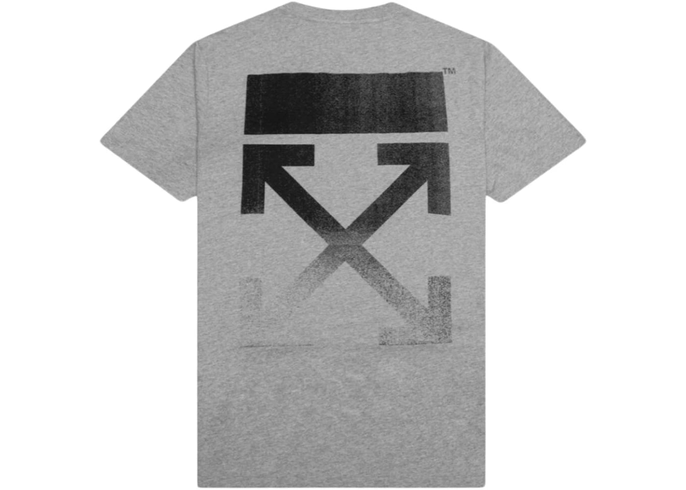 off-white slim fit degrade arrows t-shirt grey/black