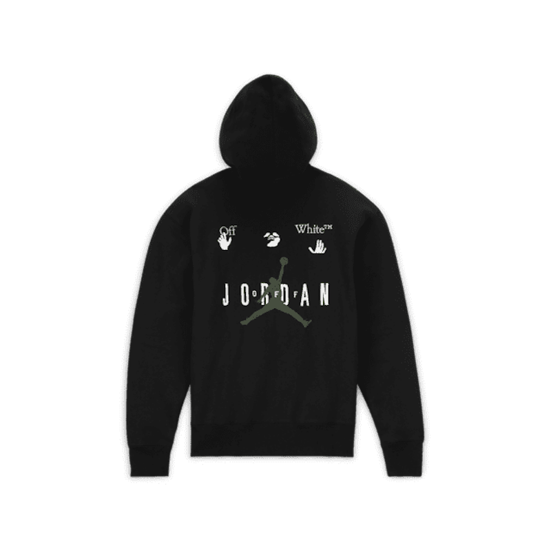 Black and white jordan hoodie on sale