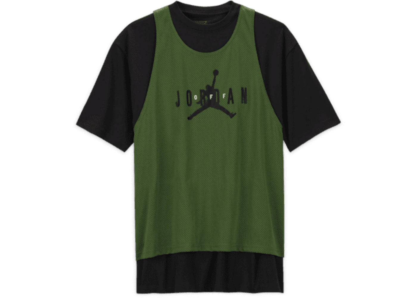 off-white x jordan top green/black