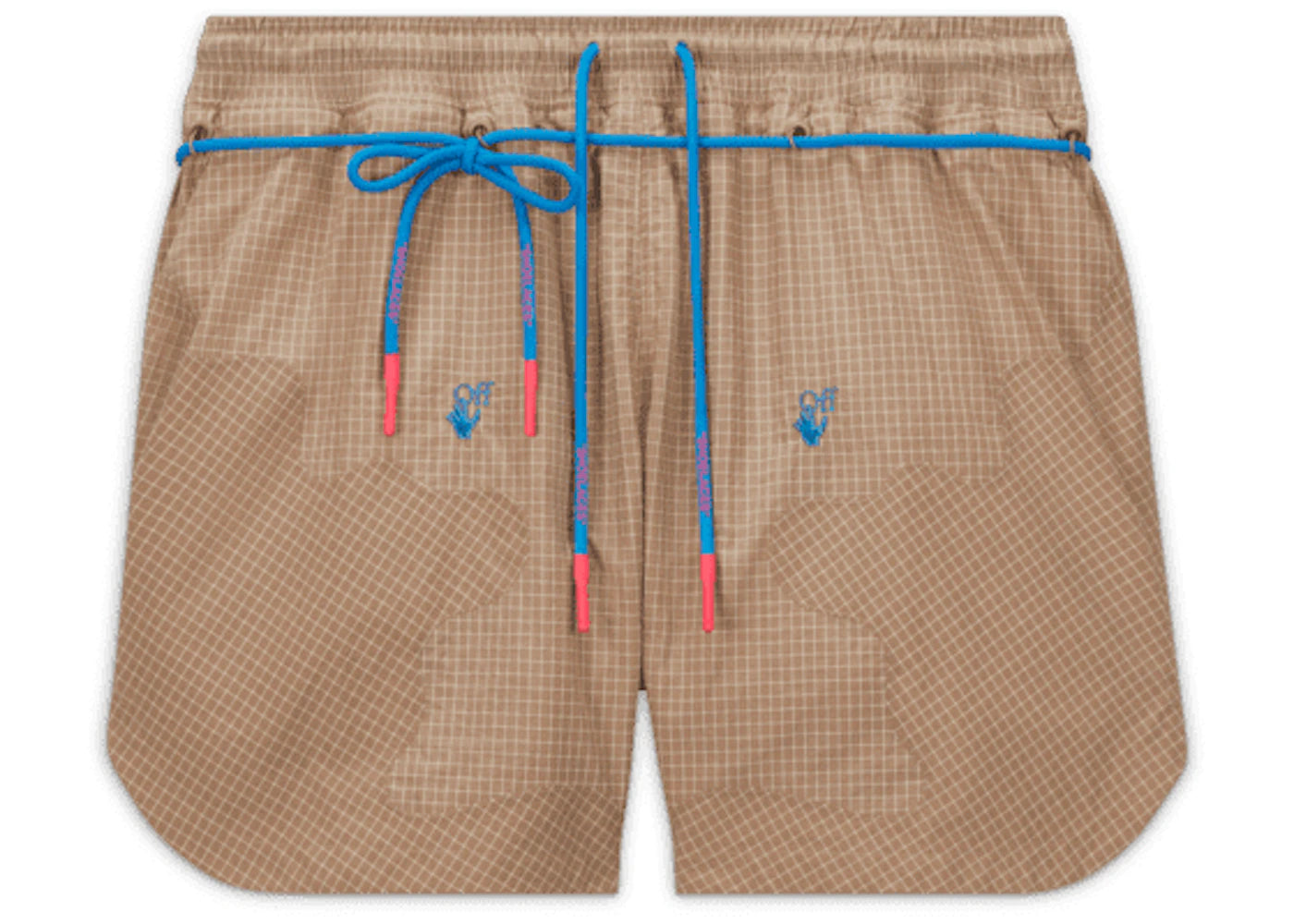 off-white x nike 002 woven shorts beige