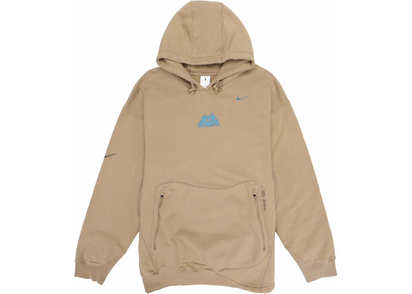 off-white x nike 006 fleece hoodie beige