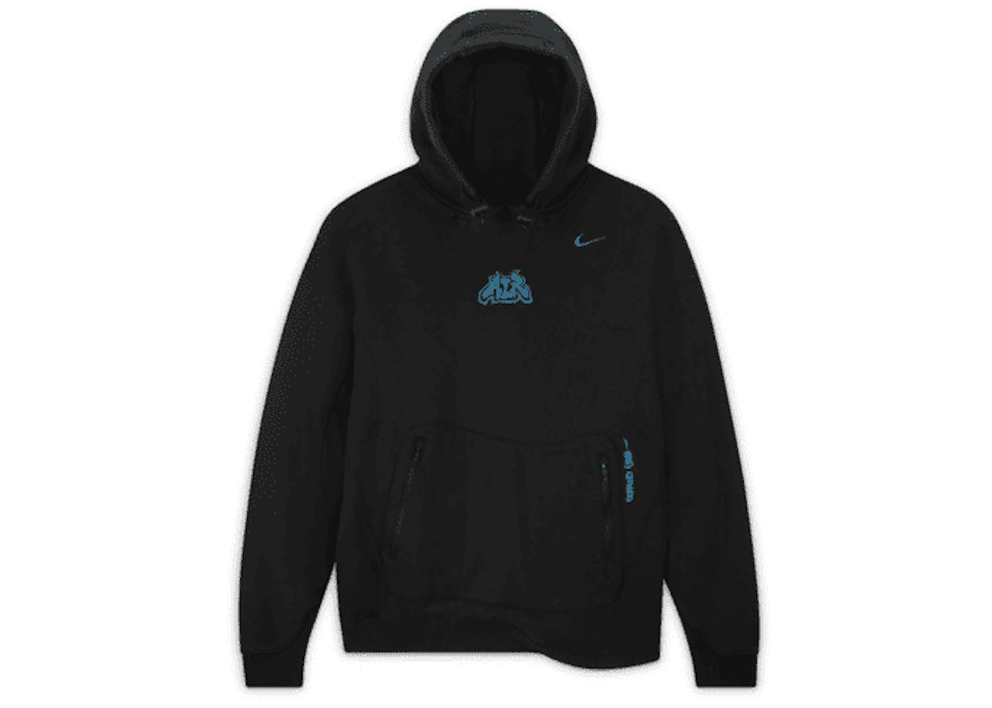 off-white x nike 006 fleece hoodie black