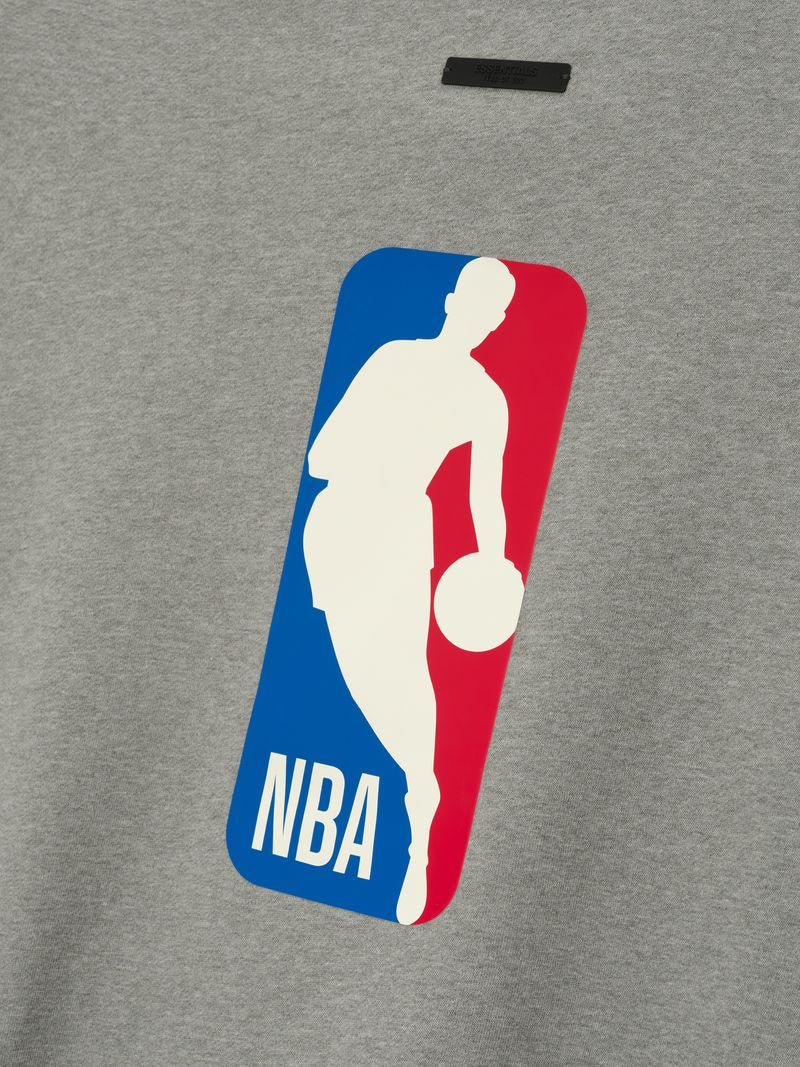 Essentials Nba Zip Up Jacket Concrete Heather