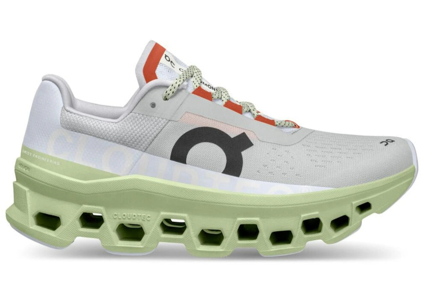 On Running Cloudmonster Glacier Grey Meadow Green (Women'S)