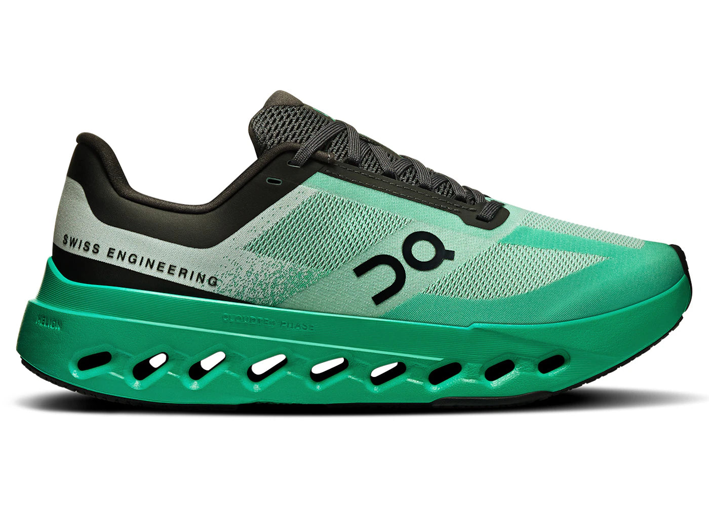 on running cloudsurfer next mint black (women's)