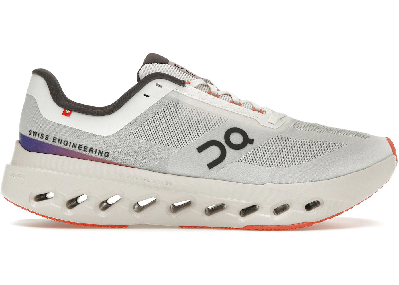 on running cloudsurfer next white flame (women's)