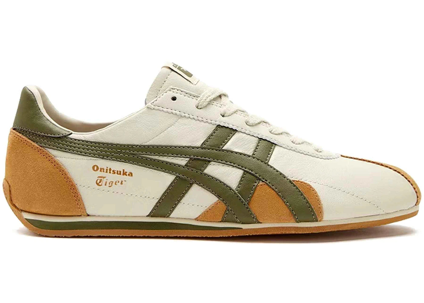 onitsuka tiger runspark beige olive green mustard yellow