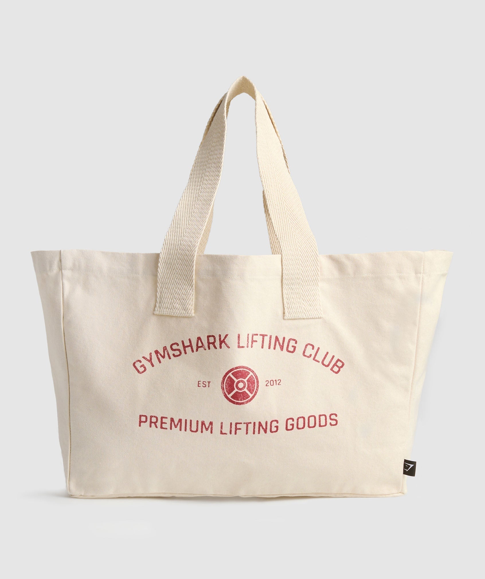 Women's Gymshark Weight Plate Oversized Tote Oat White