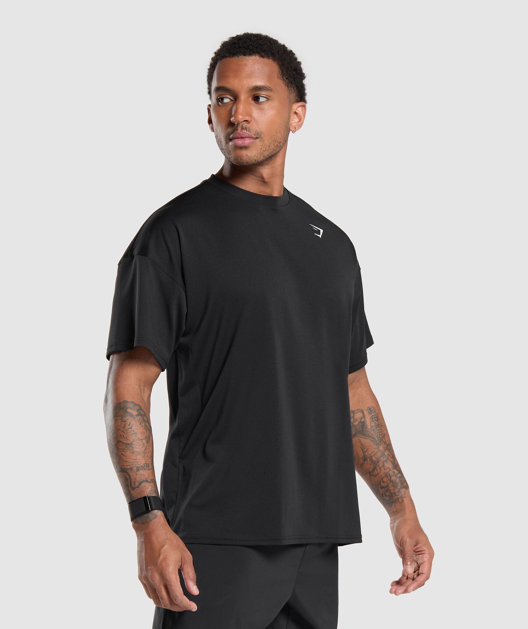 Gymshark Oversized Performance T-Shirt Black