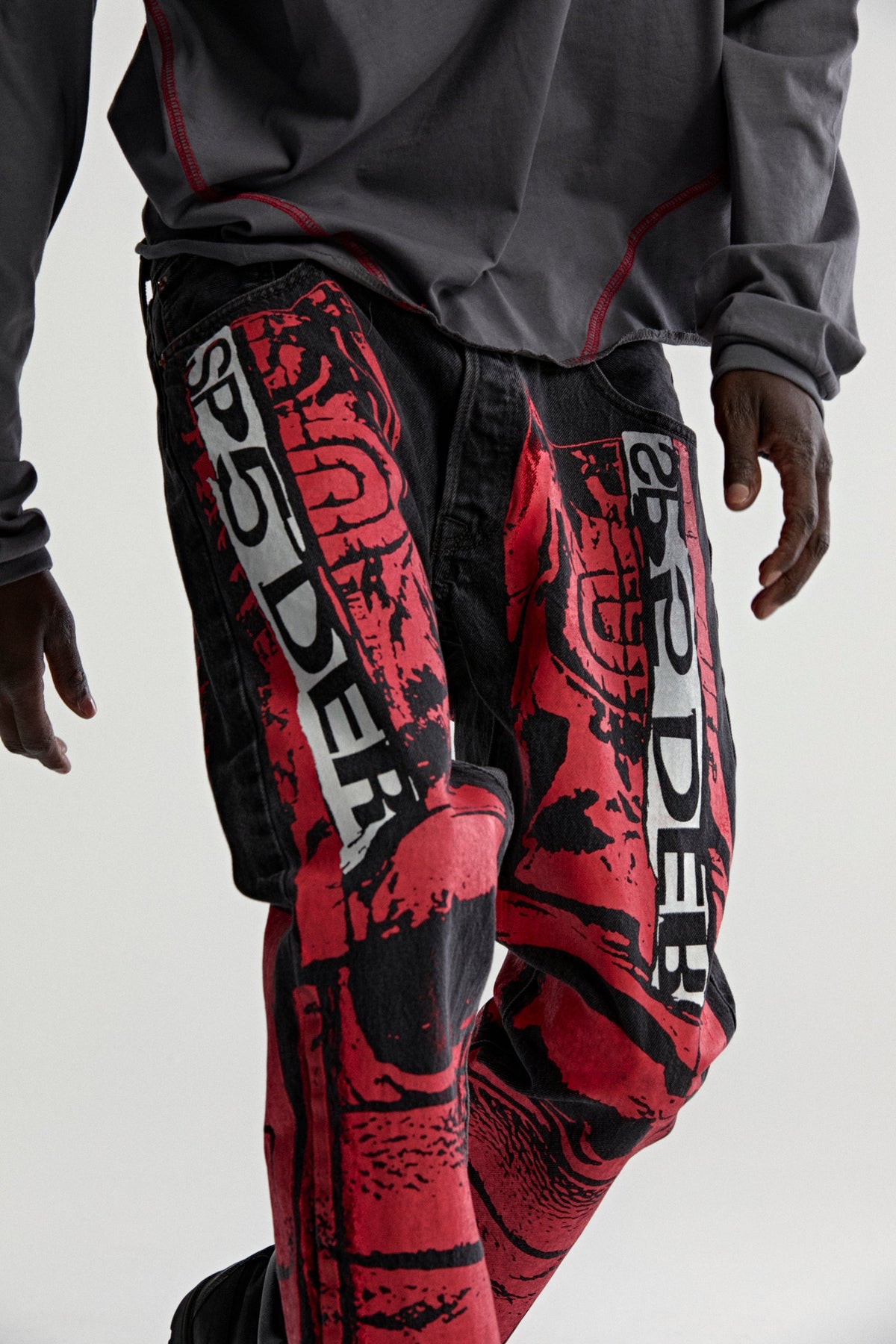 Sp5der Painted MOTO Denim