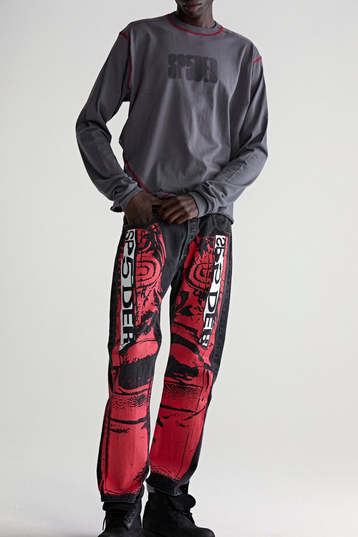 Sp5der Painted MOTO Denim