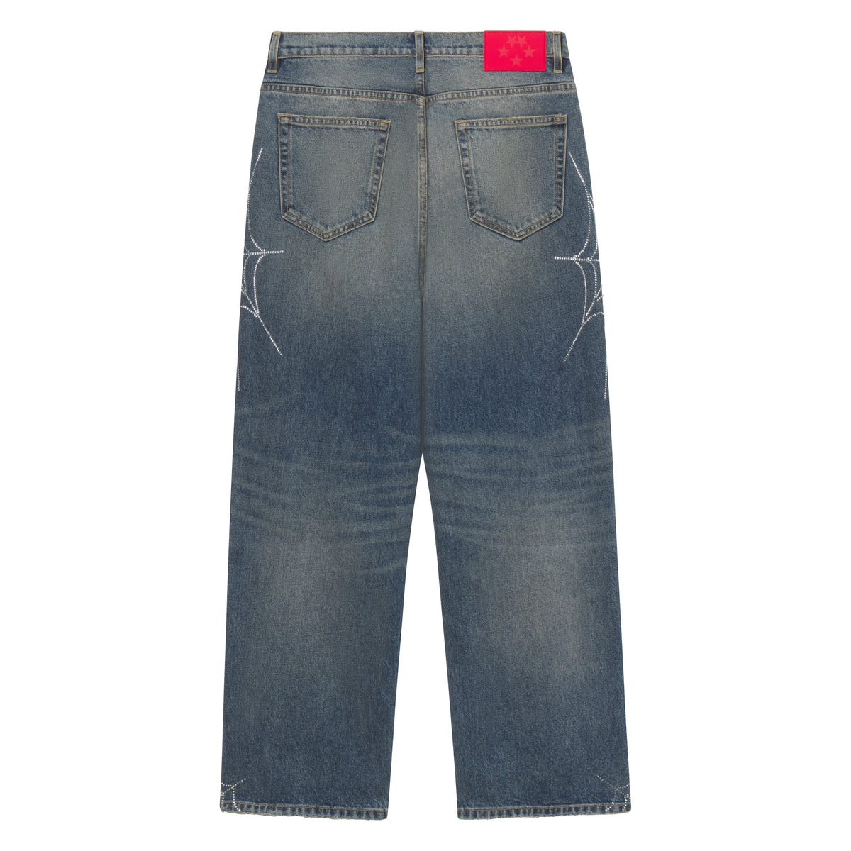 Sp5der Rhinestone WEB Denim