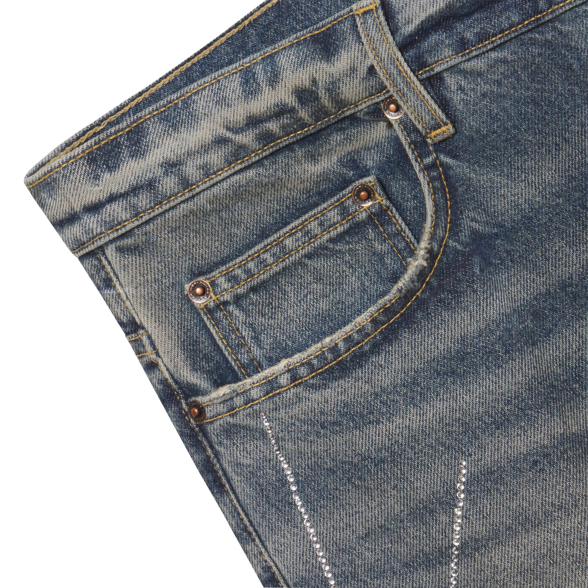 Sp5der Rhinestone WEB Denim