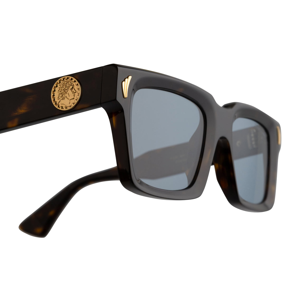 Palace Cutler and Gross Mercury Square Sunglasses Havana