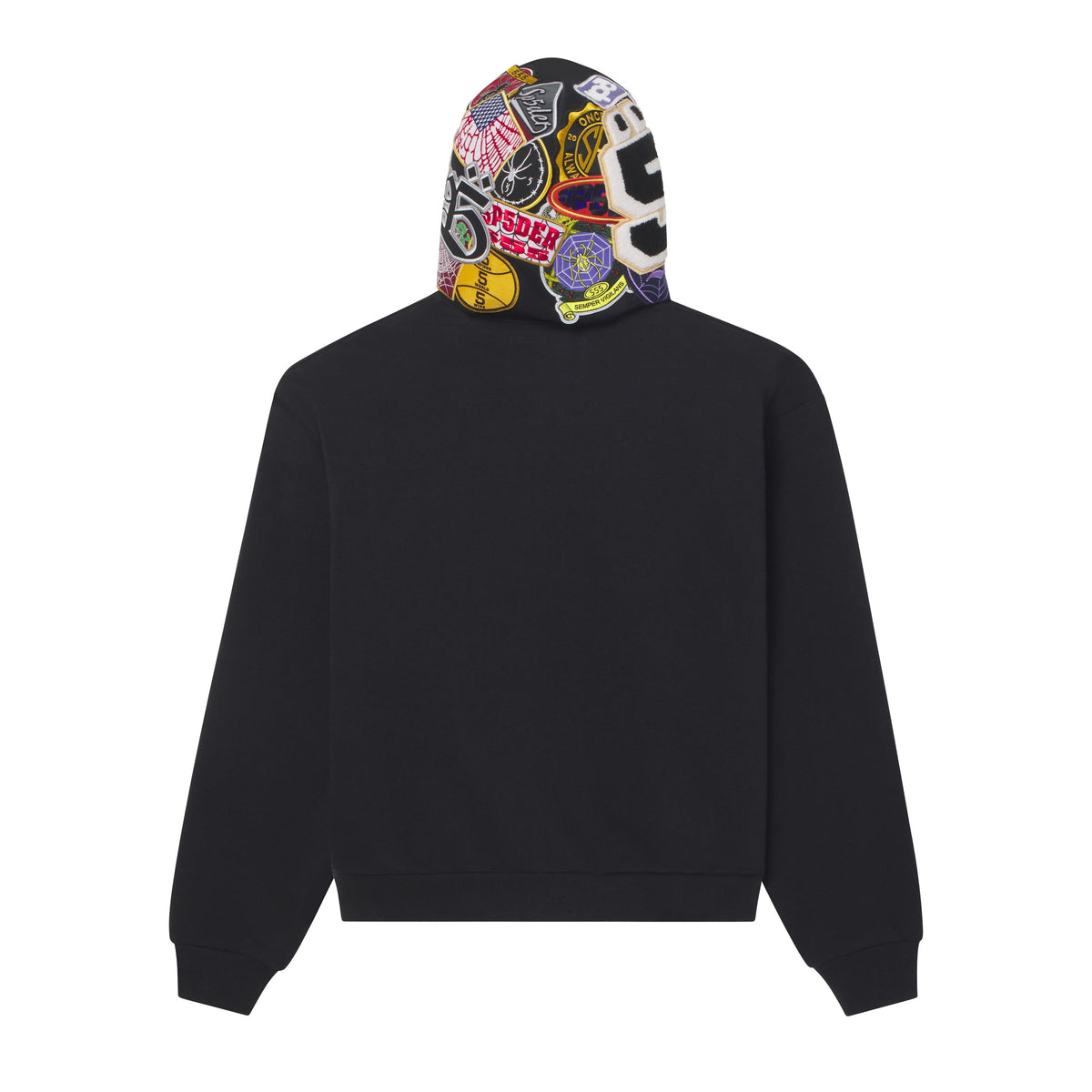 Sp5der Patchwork ZIP Hoodie