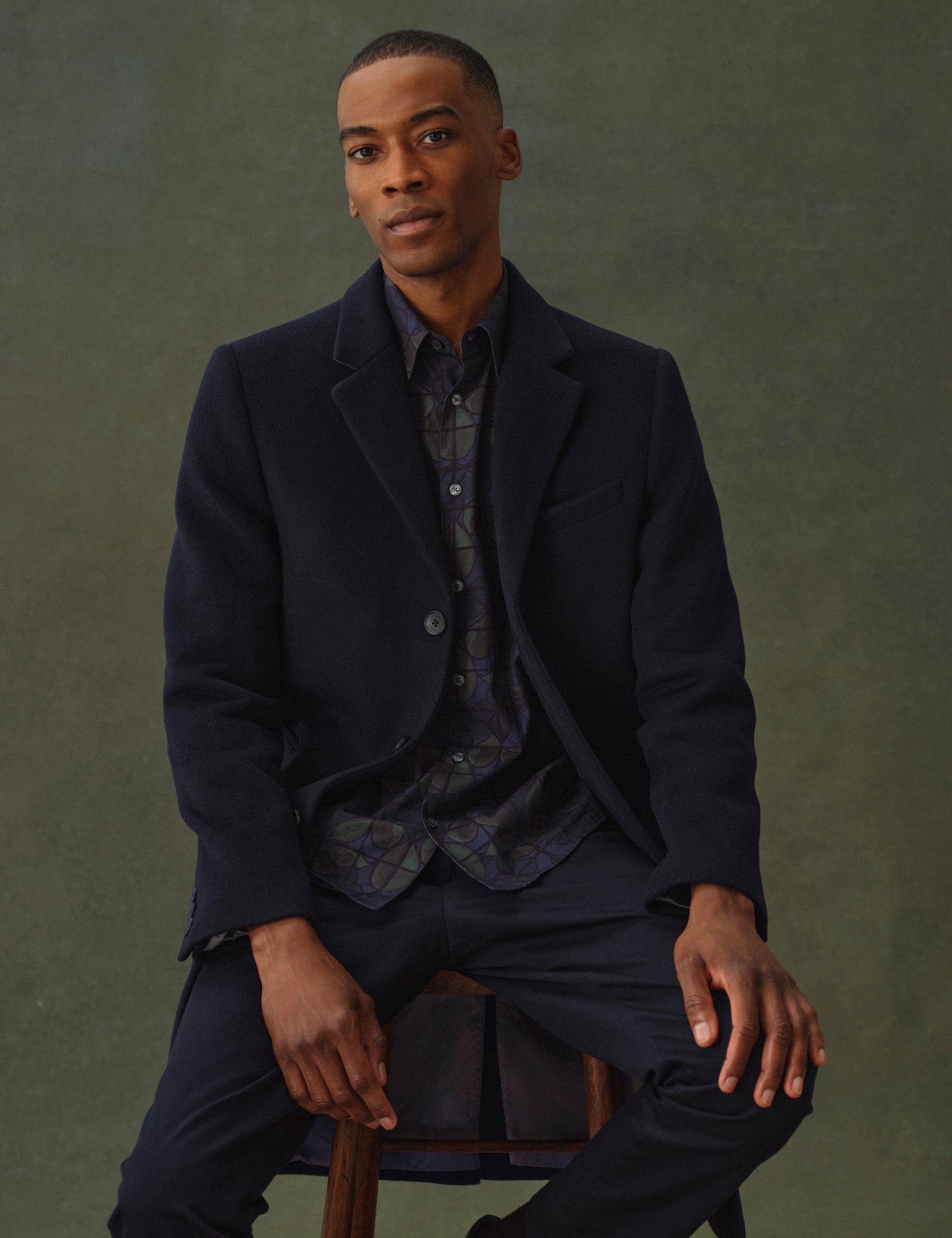 Ted Baker Alerton Slim Fit Wool Rich City Overcoat