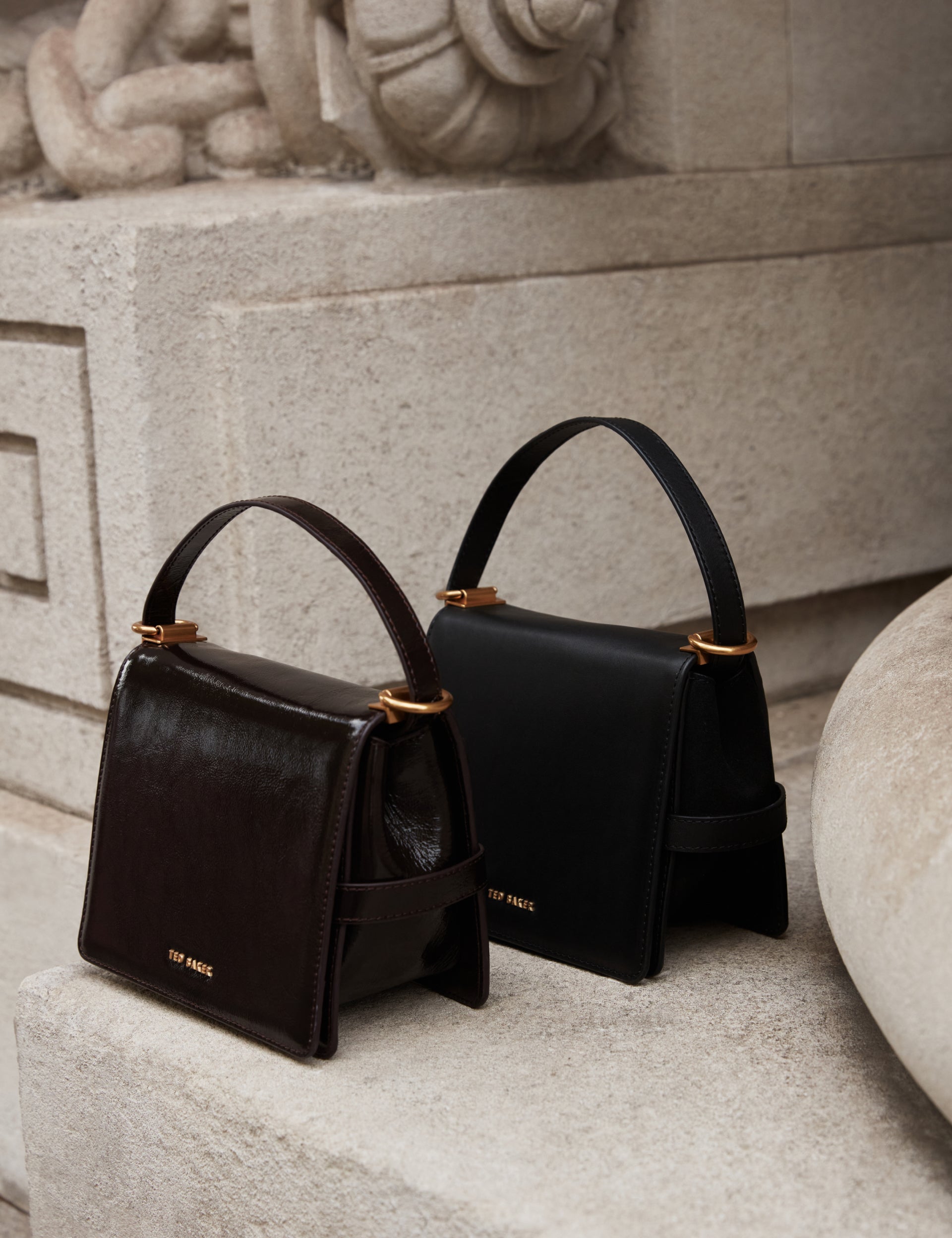 Ted Baker Talika Leather Suede Belted Detail Crossbody Bag Women's