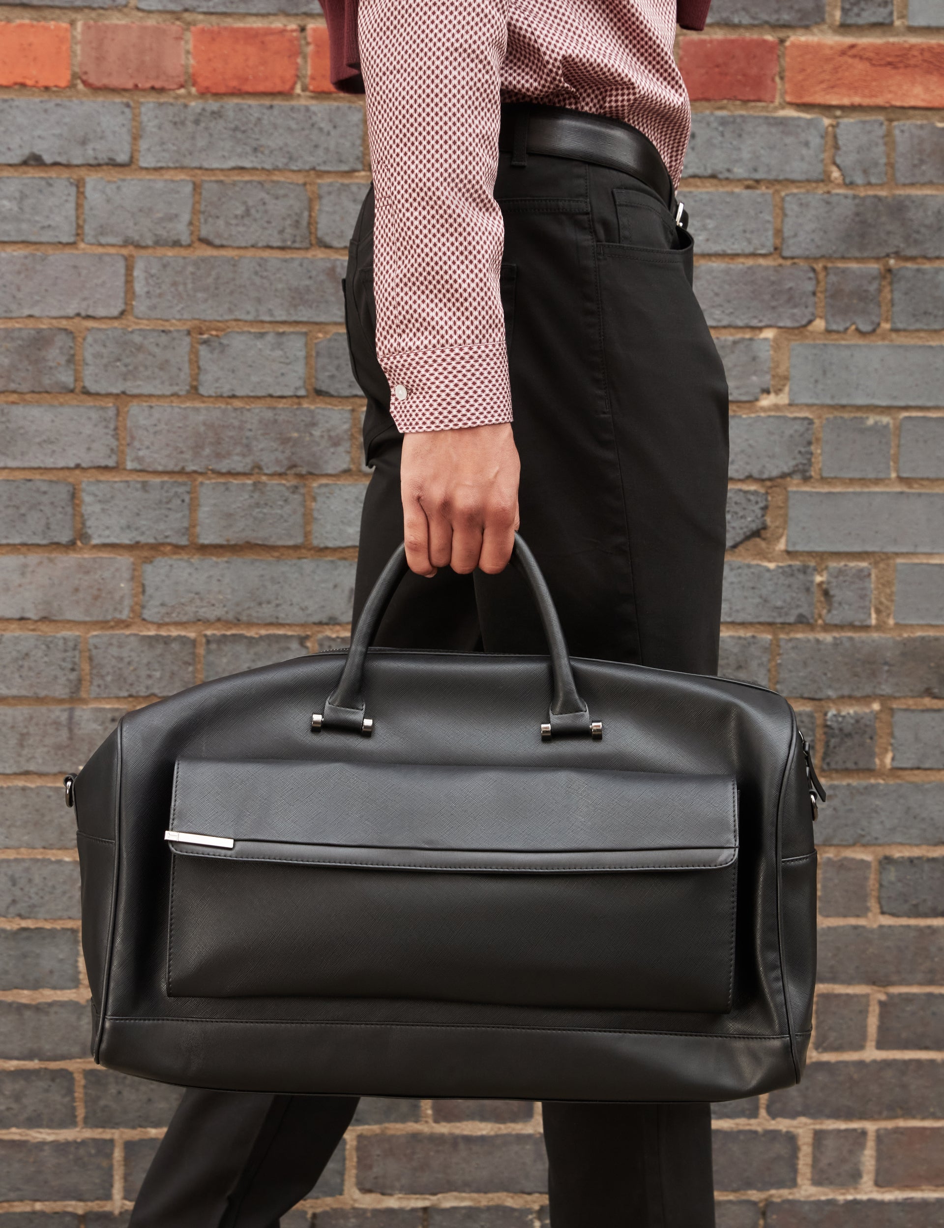 Ted Baker Samber Textured Pu Hardware Detail Holdall Bag