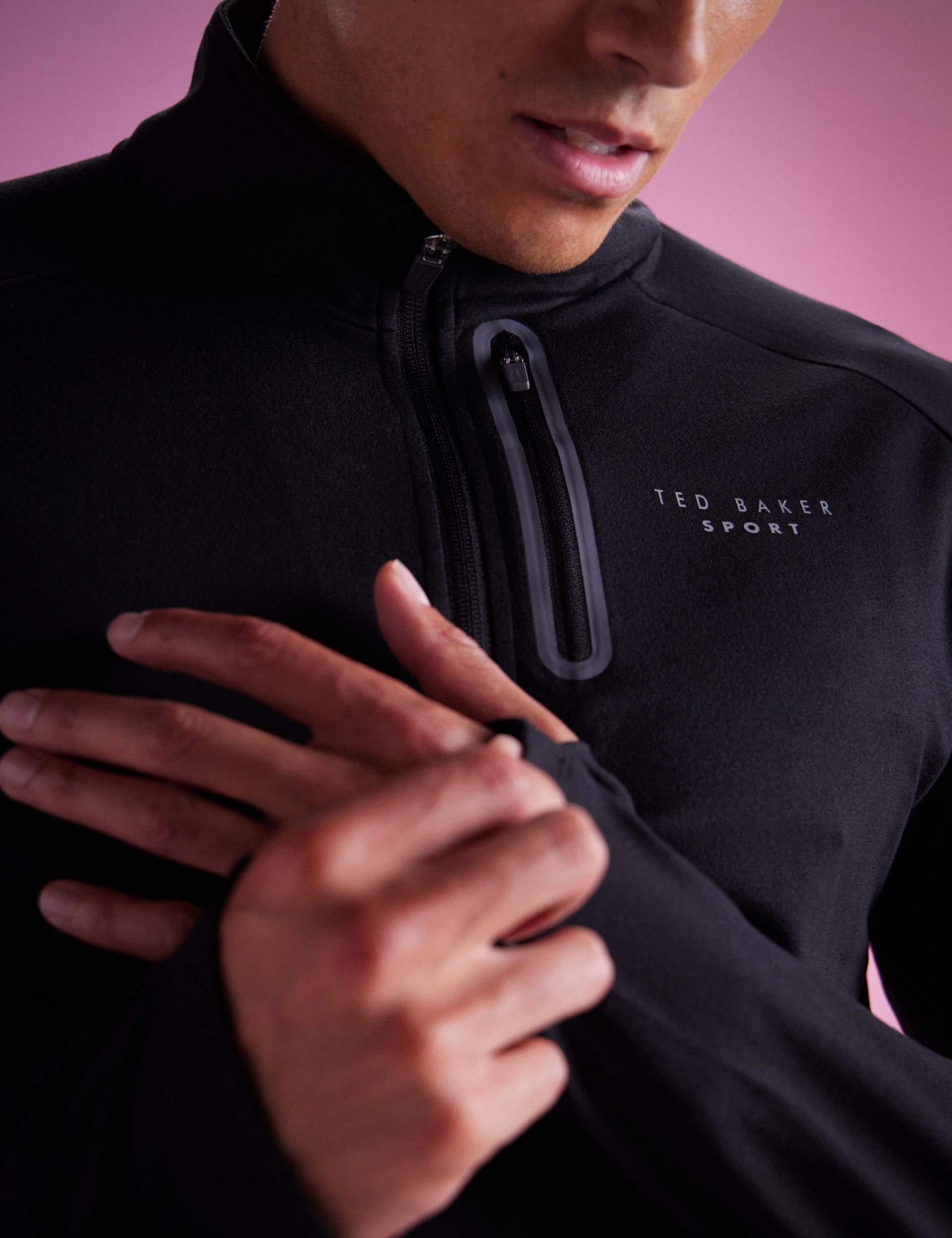 Ted Baker Gary Quick Dry 14 Zip Training Top