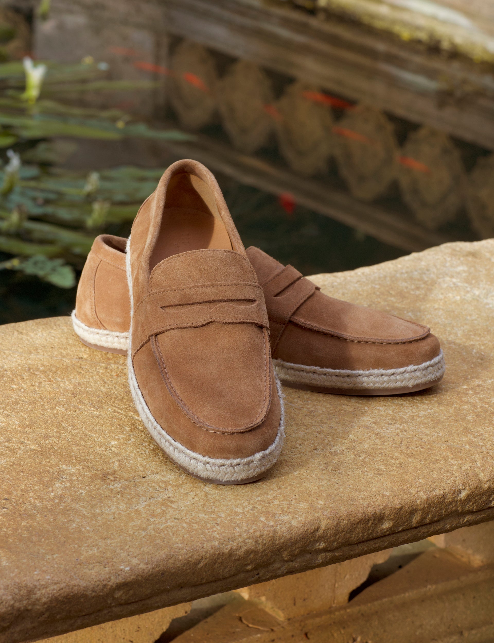 Ted Baker Brunelo Suede Espadrille Penny Loafers