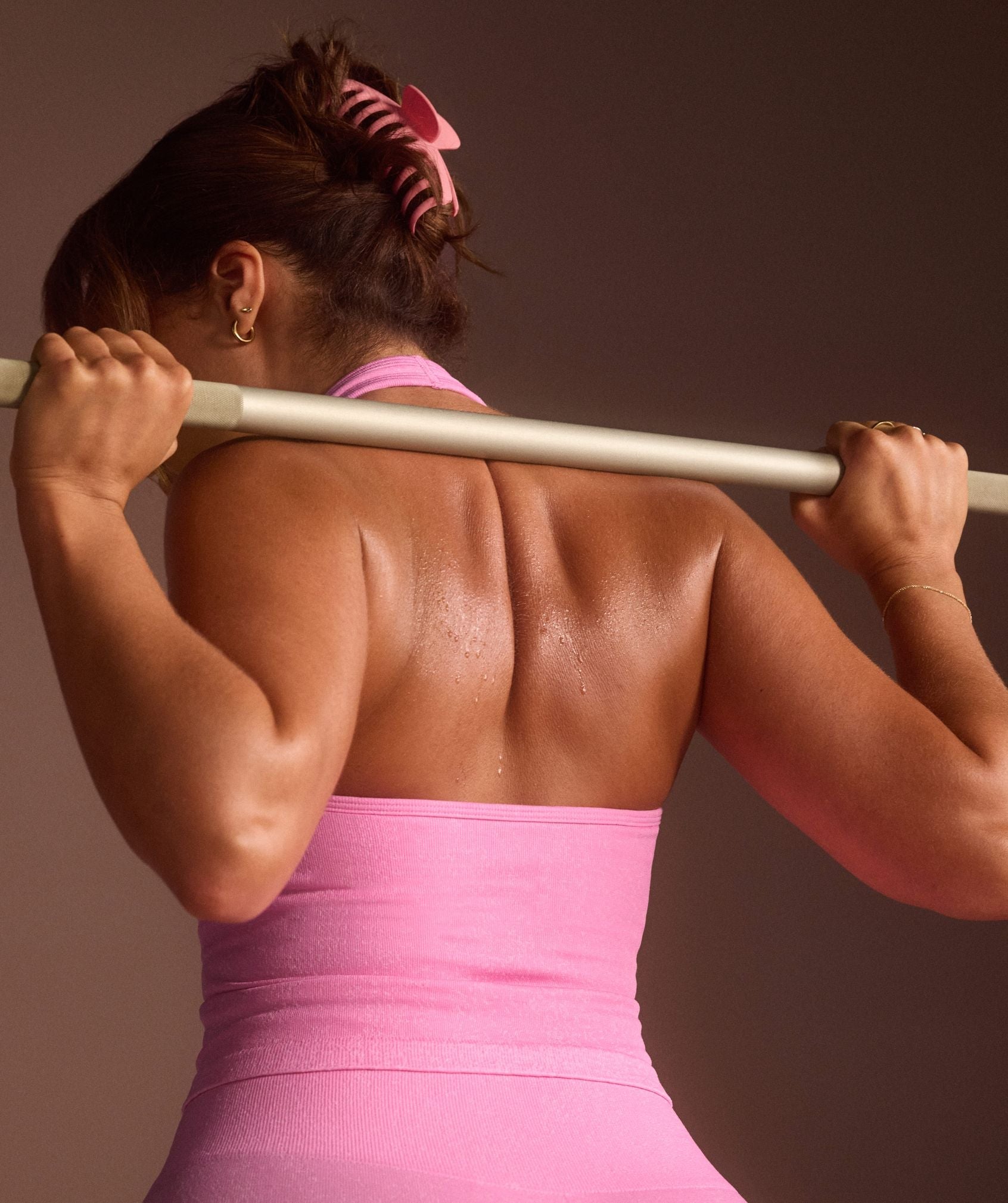 Women's Gymshark Adapt Fleck X Whitney Tank With Shelf Focus Pink