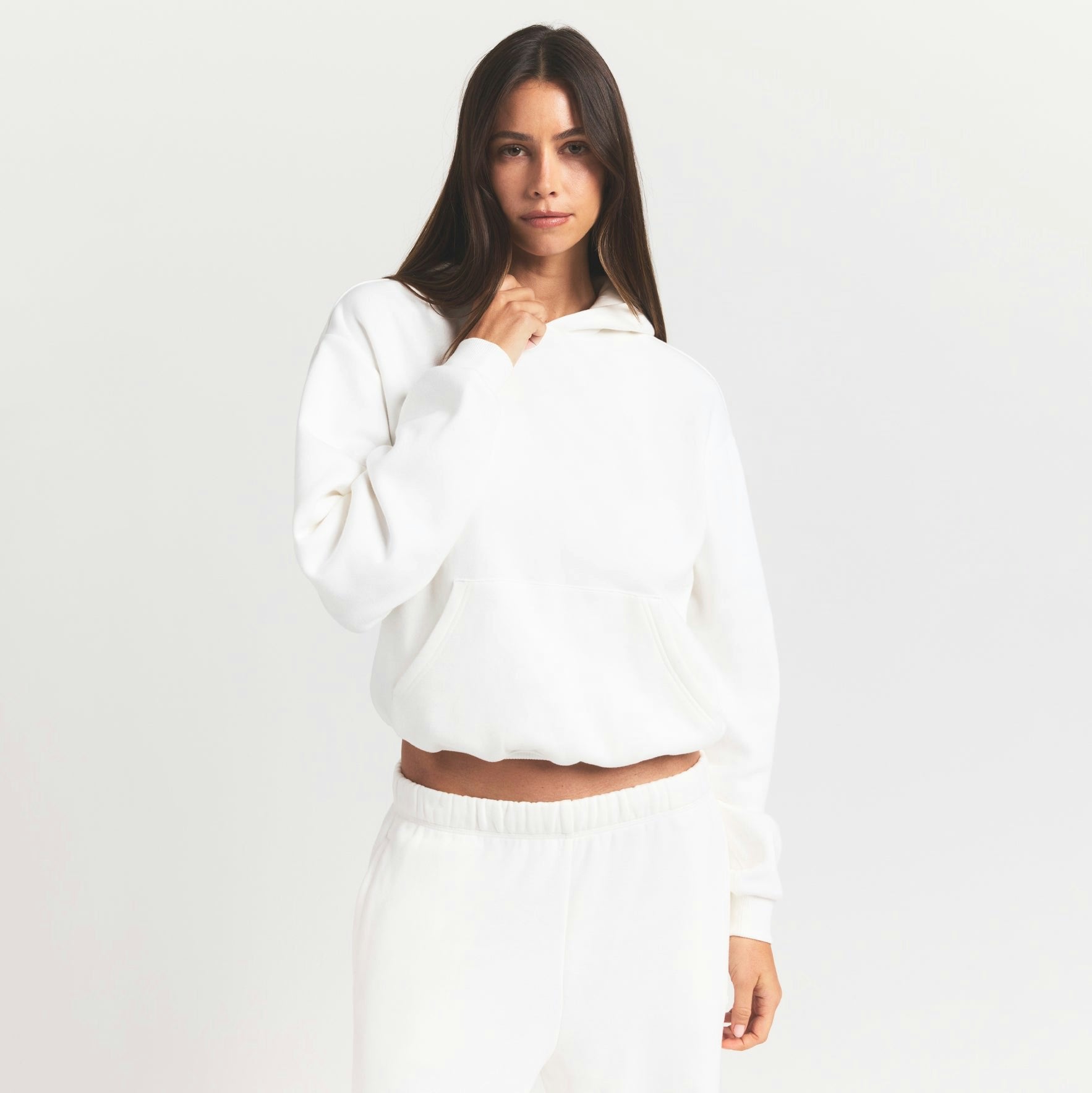 Skims Cotton Fleece Classic Hoodie Marble