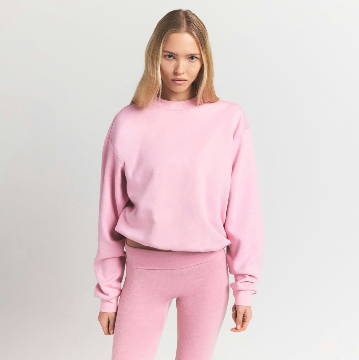 Skims Cotton Fleece Classic Crewneck Halite